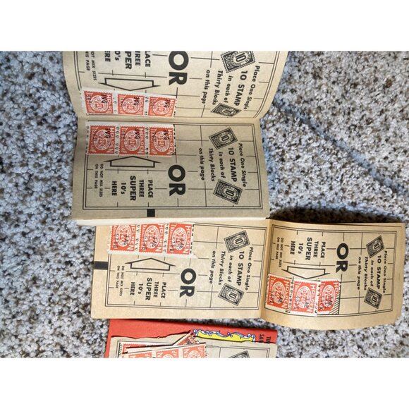 Vintage Holden Red Stamp Saver Book Lot - Picture 3 of 5